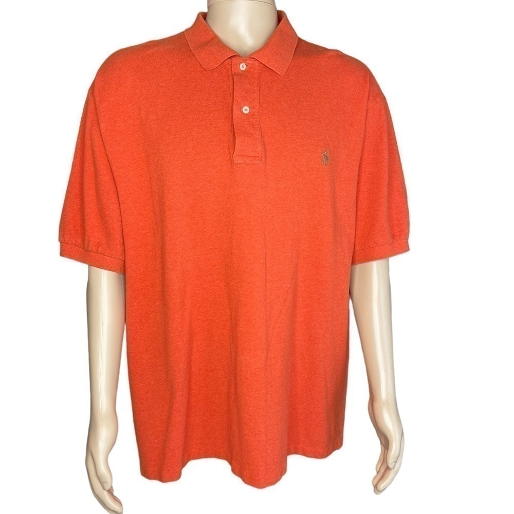 Polo Ralph Lauren 2XB Cotton Polo Men’s Shirt, Orange